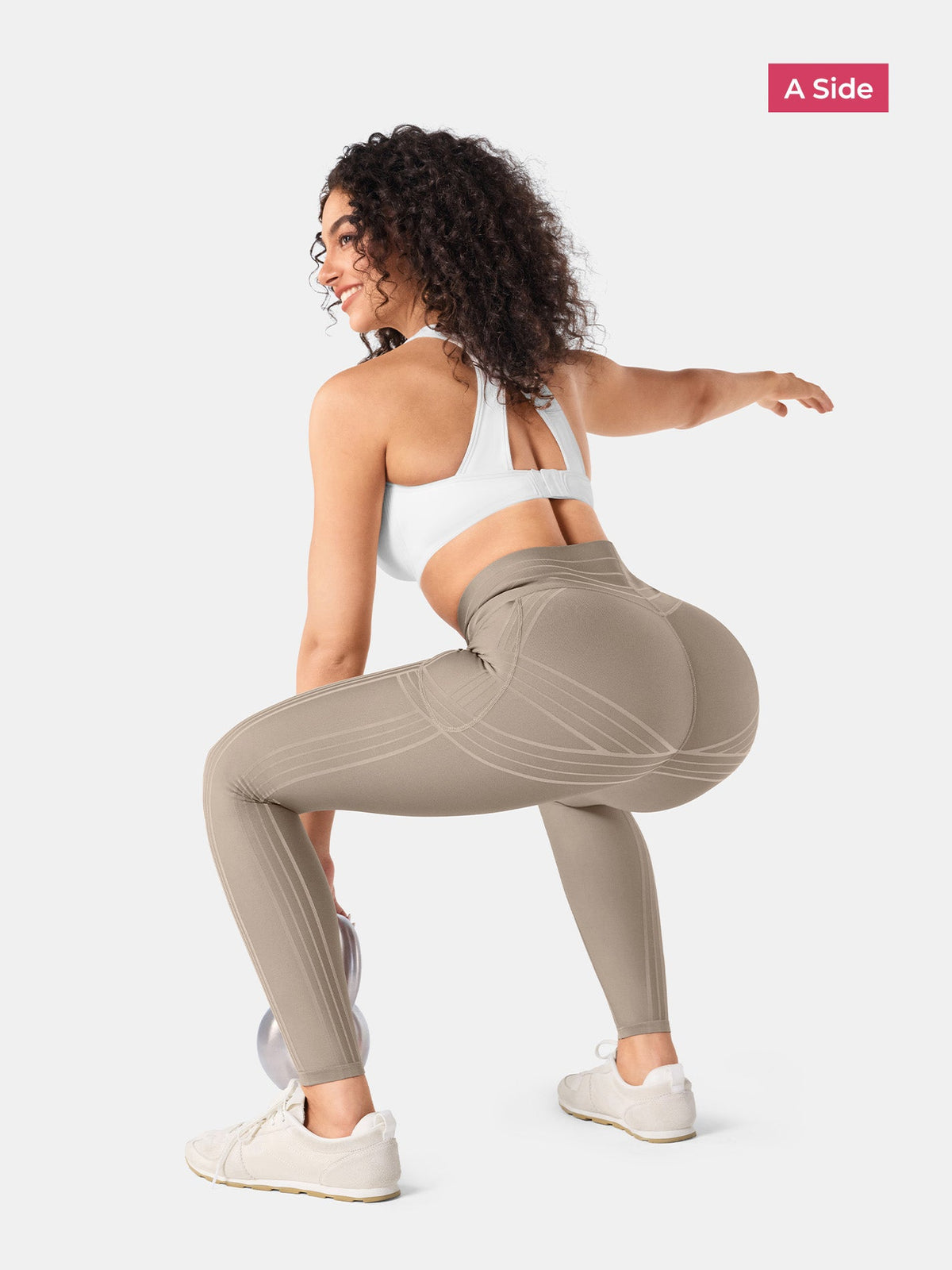 PowerBand Resistance V-Waist Leggings (Reversible Wear)